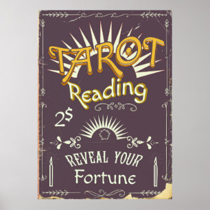 Tarot Reader vintage print
