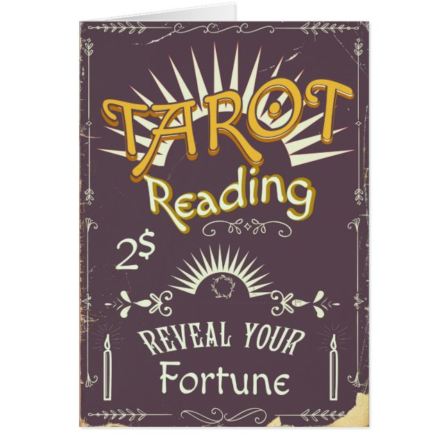 Tarot Reader vintage print (Front)