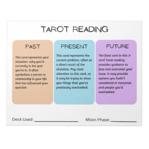Tarot Reading 11" x 8.5" Notepad