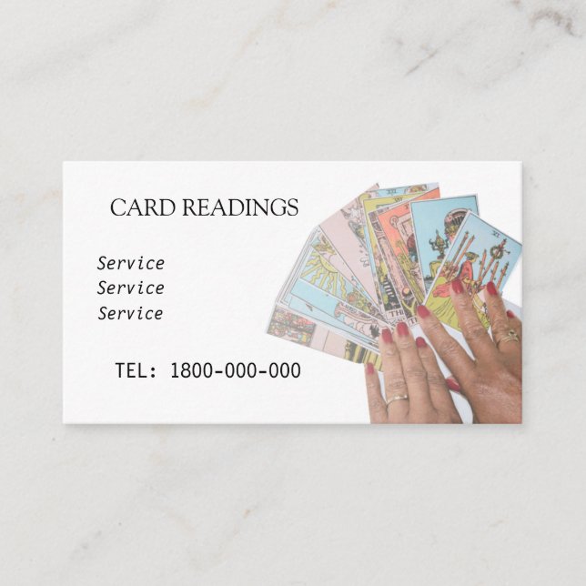 TAROT READING EDITABLE CARD (Front)