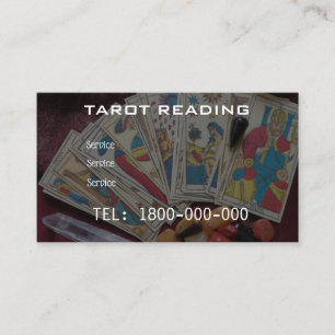 TAROT READING EDITABLE CARD