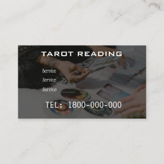 TAROT READING EDITABLE CARD