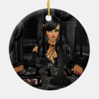 Tarot Reading Round Ornament