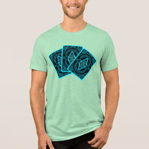 Tarot Spread: Glowing Eye And Pentagram Budget Tri-Blend Shirt