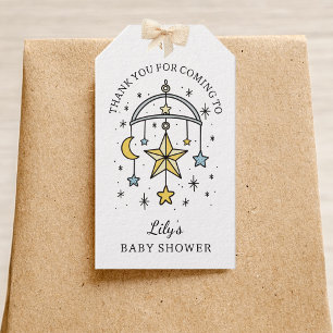 Tarot Stars Baby Boy Shower Thank You Favour Gift Tags