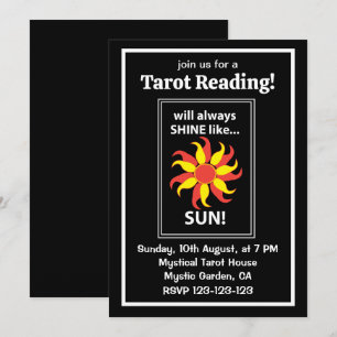 Tarot Sun Mystical Invitation