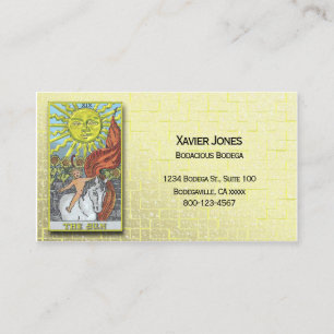Tarot Sun personalised business card