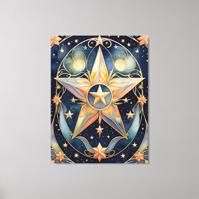 tarot - the star  canvas print (Front)
