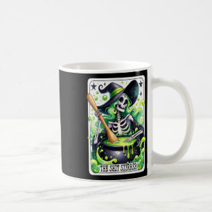 Tarot The Stirrer Funny Halloween Witch Tarot Card Coffee Mug