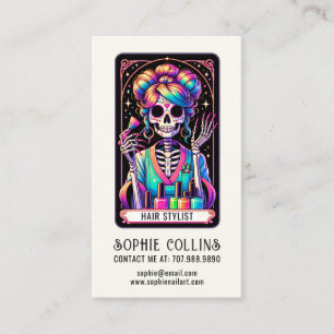 Tarot Theme Hair Stylist Art Business Card