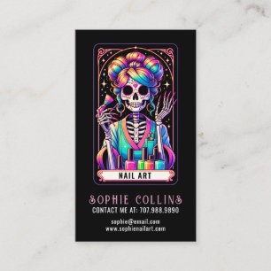 Tarot Theme Nail Tech Nail Art Business Card
