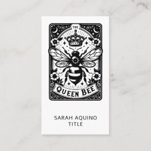 Tarot Theme Queen Bee Business Card