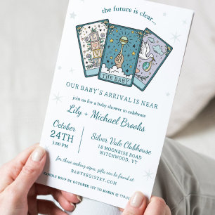 Tarot Themed Gender Neutral Baby Shower Invitation
