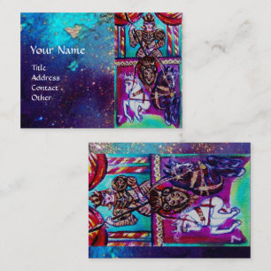 TAROTS OF THE LOST SHADOWS / CHARIOT Blue Business Card