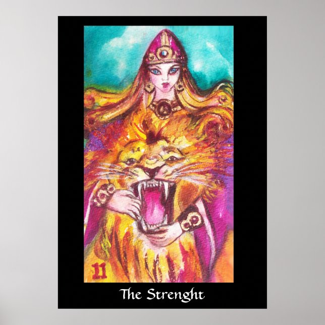 TAROTS OF THE LOST SHADOWS /Strength / Fortitude Poster (Front)