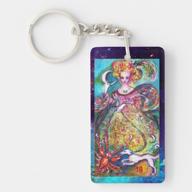 TAROTS OF THE LOST SHADOWS /THE MOON LADY Monogram Key Ring (Front)