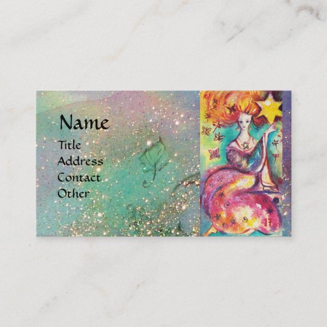 TAROTS OF THE LOST SHADOWS / THE STAR BUSINESS CARD (Front)