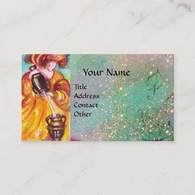 TAROTS OF THE LOST SHADOWS / THE TEMPERANCE BUSINESS CARD (Front)