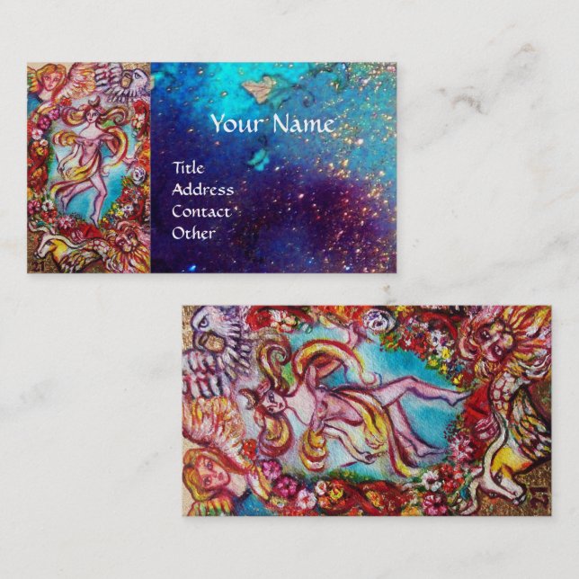 TAROTS OF THE LOST SHADOWS The World Business Card (Front/Back)