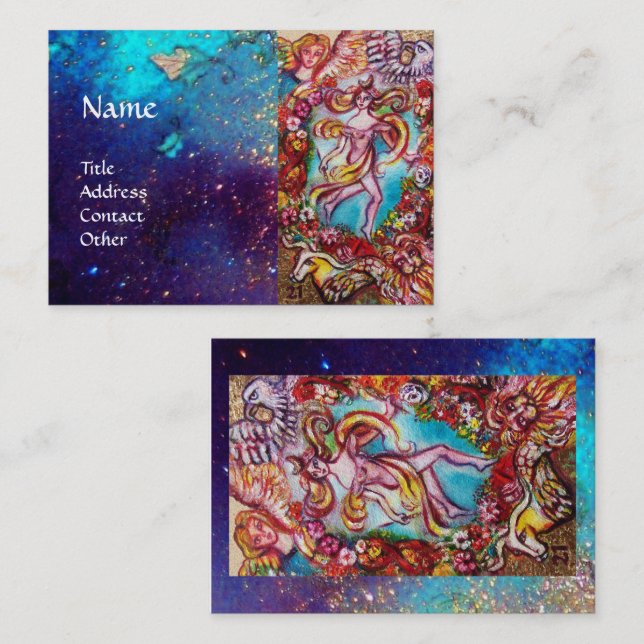 TAROTS OF THE LOST SHADOWS The World Business Card (Front/Back)