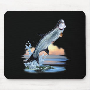Tarpon Fish Fresh Water Wildlife Hunting Fishing A Mouse Mat