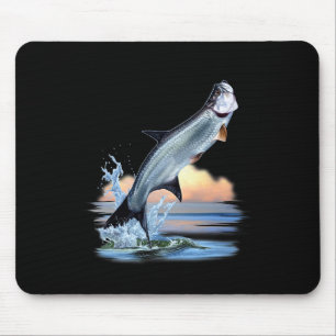 Tarpon Fish Fresh Water Wildlife Hunting Fishing A Mouse Mat