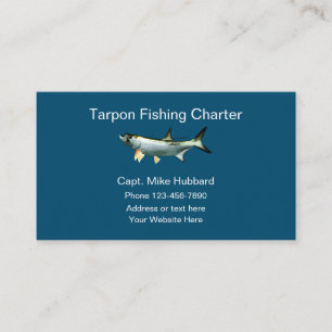 Tarpon Fishing Boat Captain Business Card
