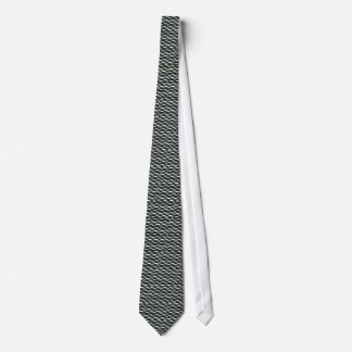 Tarpon pattern on black tie