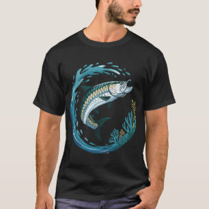 Tarpon Sea Power – Tarpon Jumping in Tropical Wa T-Shirt