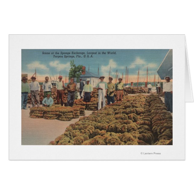 Tarpon Springs, FL - Scene of Sponge Exchange (Front Horizontal)