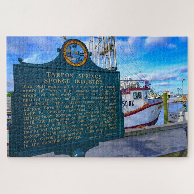Tarpon Springs Florida Jigsaw Puzzle (Horizontal)