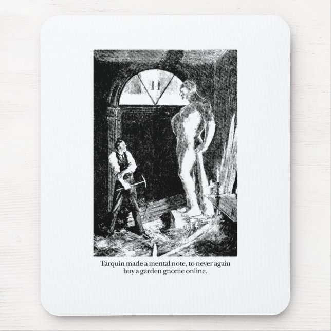 Tarquin and the Garden Gnome Mouse Mat (Front)