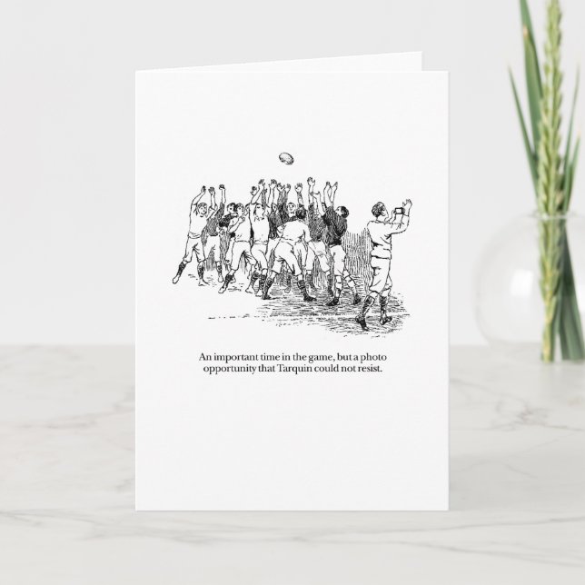 Tarquin and the Photo Opportunity Card (Front)