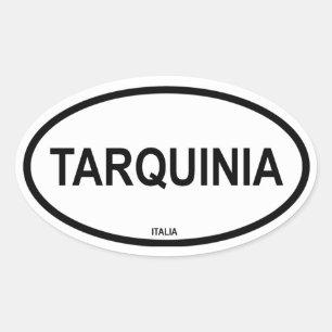 TARQUINIA OVAL STICKER