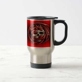 tarragon skull travel mug