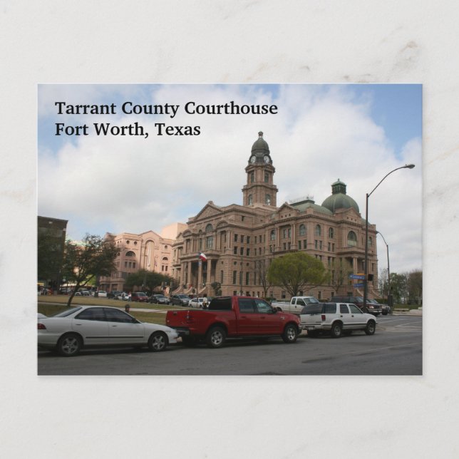 Tarrant County Courthouse (Day) Postcard (Front)