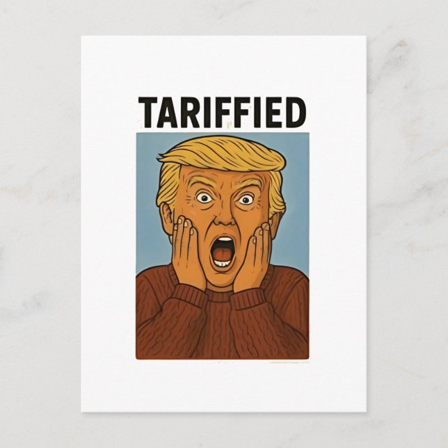 Tarrified Resist I Stand With Penguins  Announcement Postcard (Front)