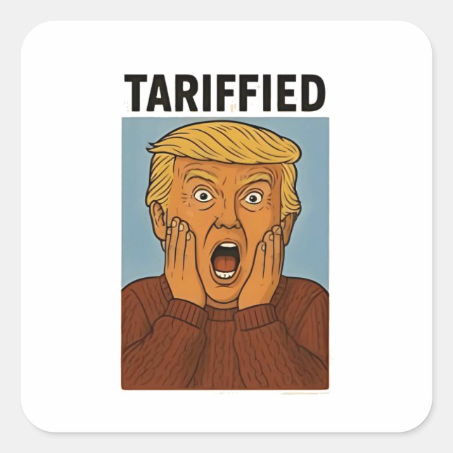 Tarrified Resist I Stand With Penguins  Square Sticker (Front)