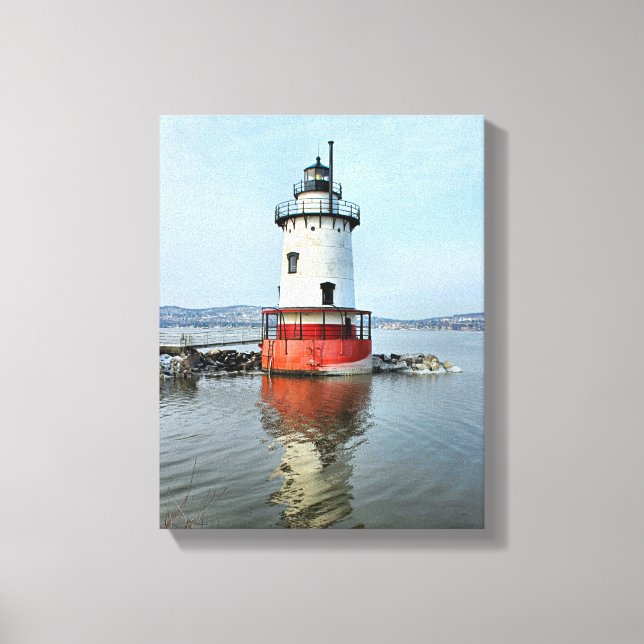 Tarrytown Lighthouse New York Wrapped Canvas Print (Front)
