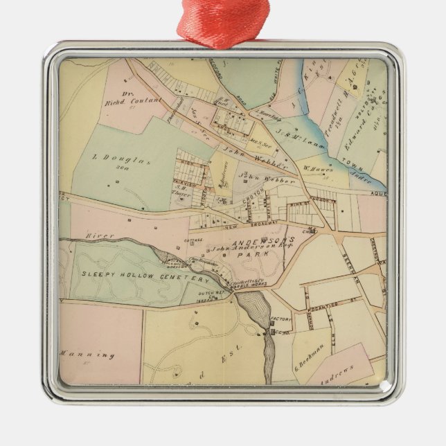 Tarrytown, N Tarrytown, New York Metal Tree Decoration (Front)