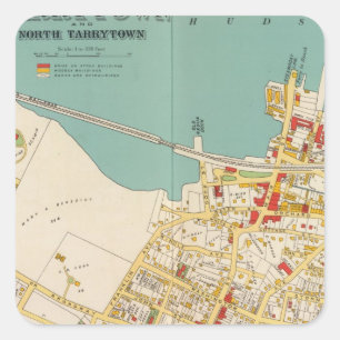 Tarrytown, N Tarrytown Square Sticker