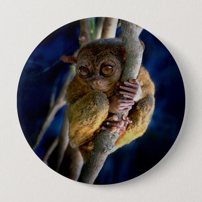 Tarsier 10 Cm Round Badge (Front)