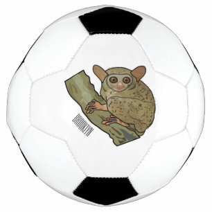 Tarsier cartoon illustration football