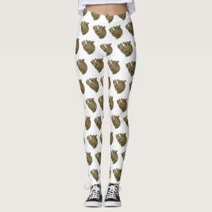 Tarsier cartoon illustration  leggings