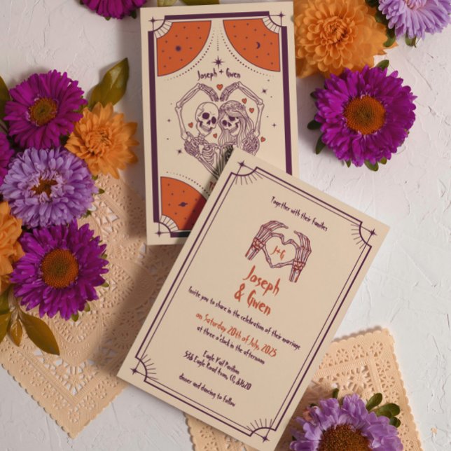 Tart & Toasted Gothic Wdding Invitation  (Creator Uploaded)