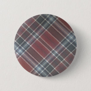 tartan 6 cm round badge