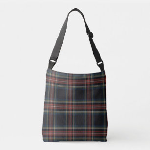 Tartan All-Over-Print Cross Body Bag, Medium Crossbody Bag