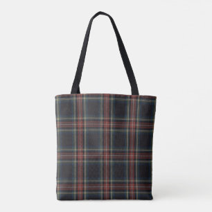 Tartan All-Over-Print Tote Bag, Medium