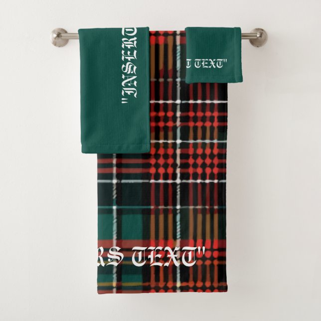 Tartan Bath Towel Set (Insitu)