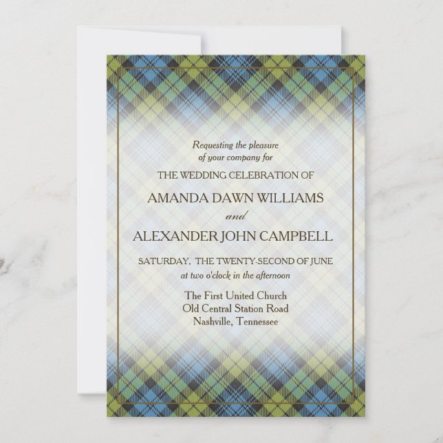 Tartan Beauty Campbell Family  Scottish Plaid (Front)